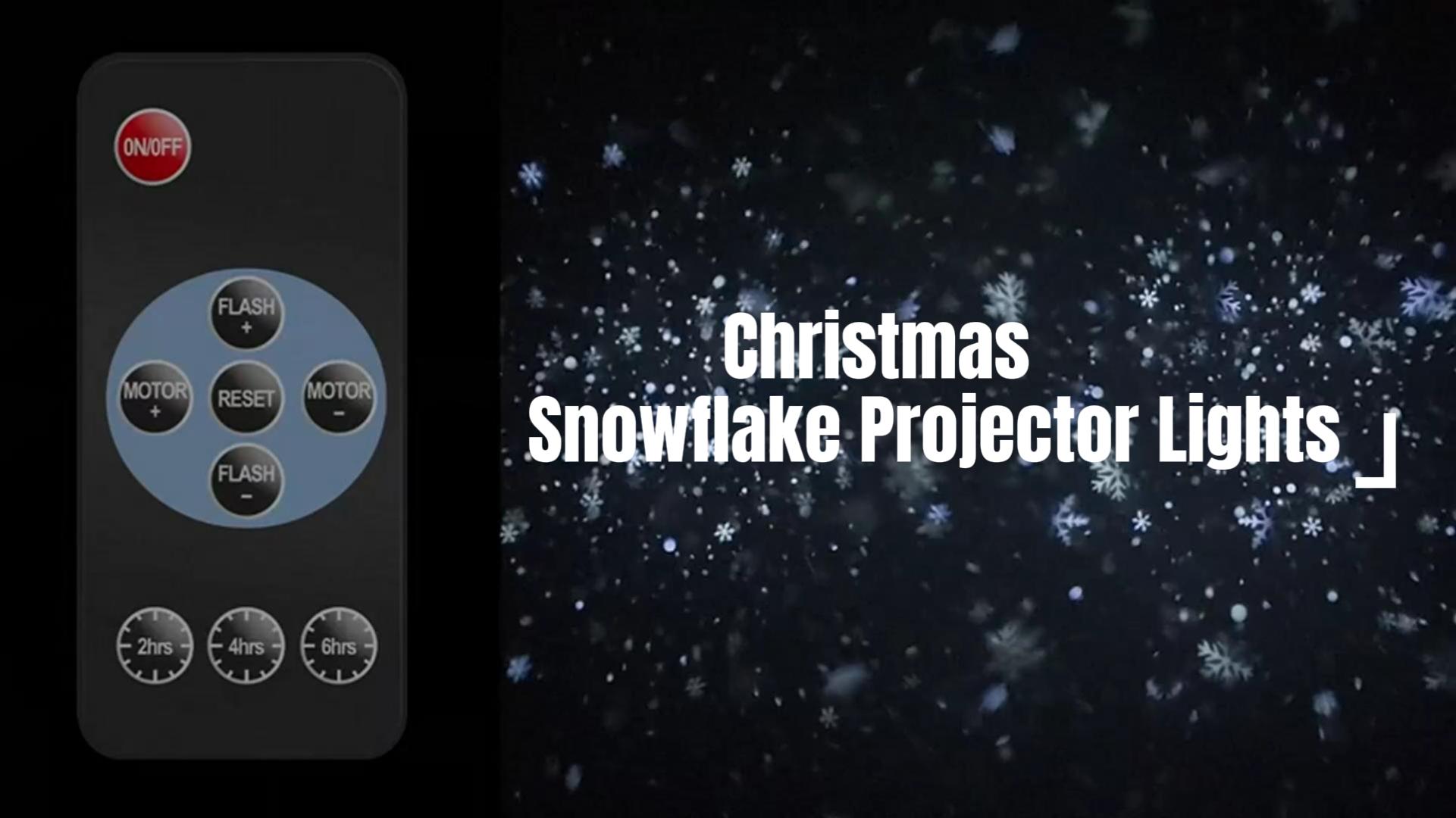 Watch Christmas Snowflake Projector Lights user manual on Amazon Live